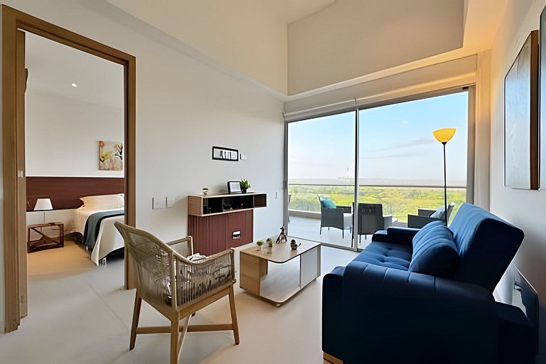 Elegante apartamento K2 6I con balcón en Cartagena