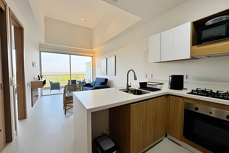 Elegante apartamento K2 6I con balcón en Cartagena