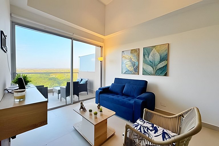 Elegante apartamento K2 6I con balcón en Cartagena