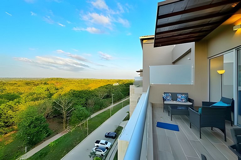 Elegante apartamento K2 6I con balcón en Cartagena