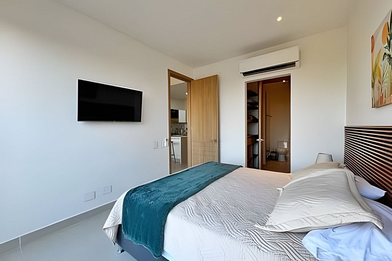 Elegante apartamento K2 6I con balcón en Cartagena