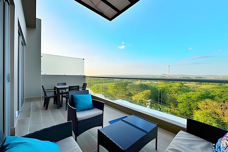 Elegante apartamento K2 6I con balcón en Cartagena