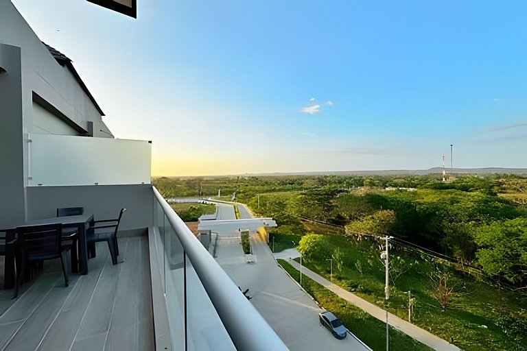 Elegante apartamento K2 6I con balcón en Cartagena