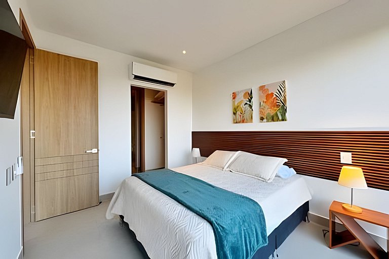 Elegante apartamento K2 6I con balcón en Cartagena
